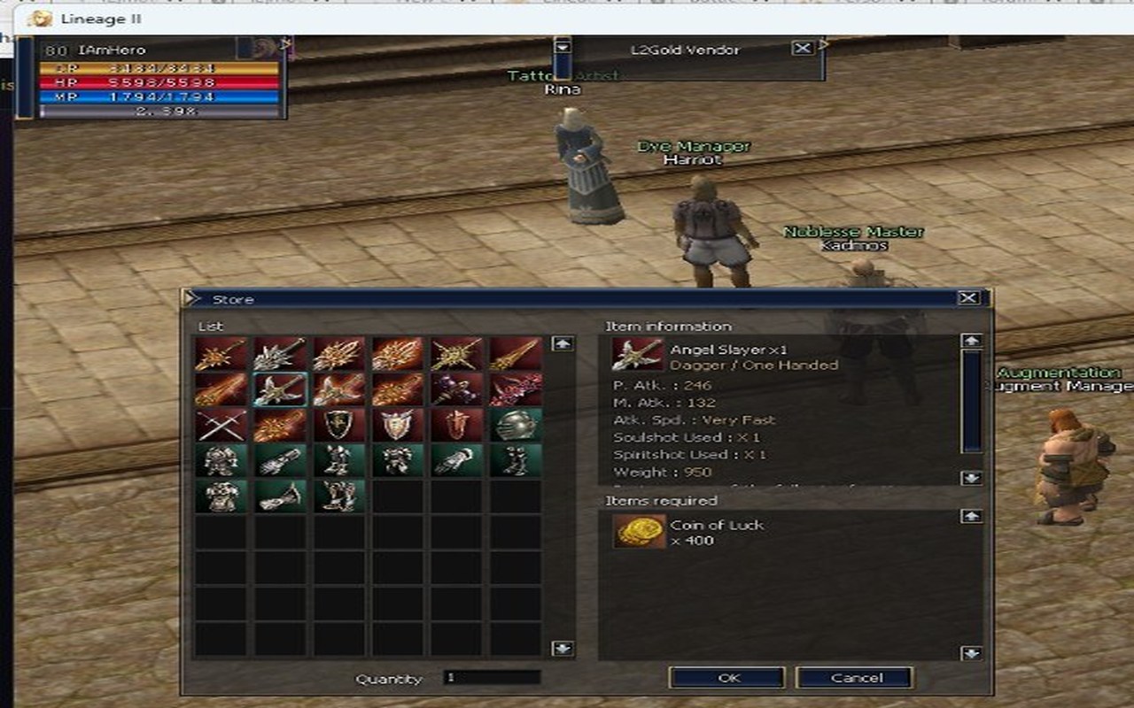 L2Gold custom weapons